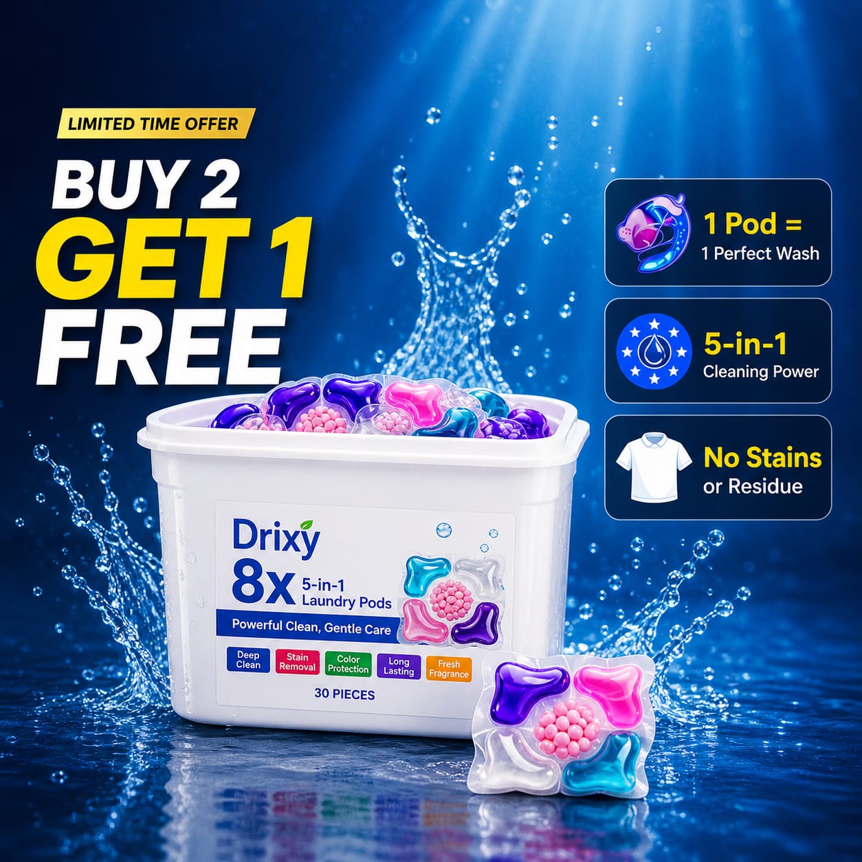 5-in-1 Laundry PowerPods