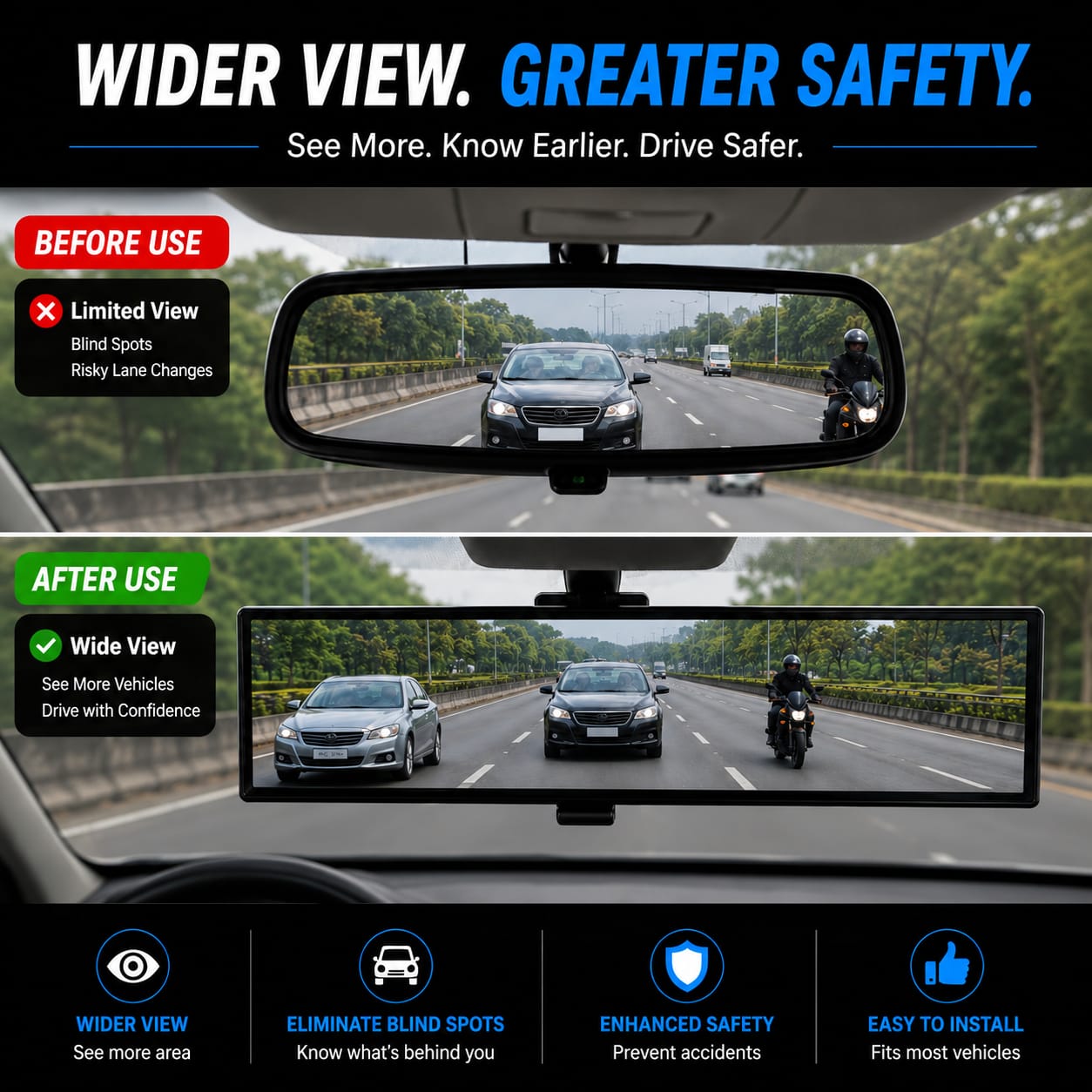 Car Rear View Mirror